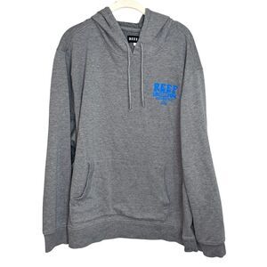 Reef Mens Hoodie Sweatshirt Size XXL Steel Grey / Blue Essentials